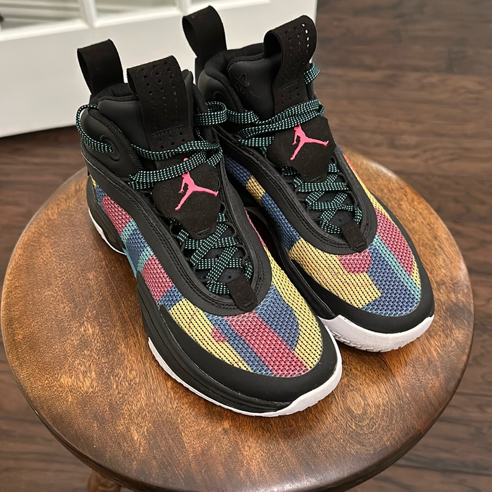 Jordan Kids Sneakers - Black, Pink, Blue, Yellow